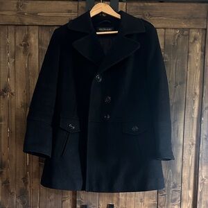 Kristen Blake Women's Black Peacoat